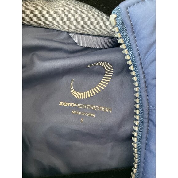 Pebble Beach Women's Quilted full zip hybrid Jacket 2 tone blue size SMALL - Picture 5 of 5